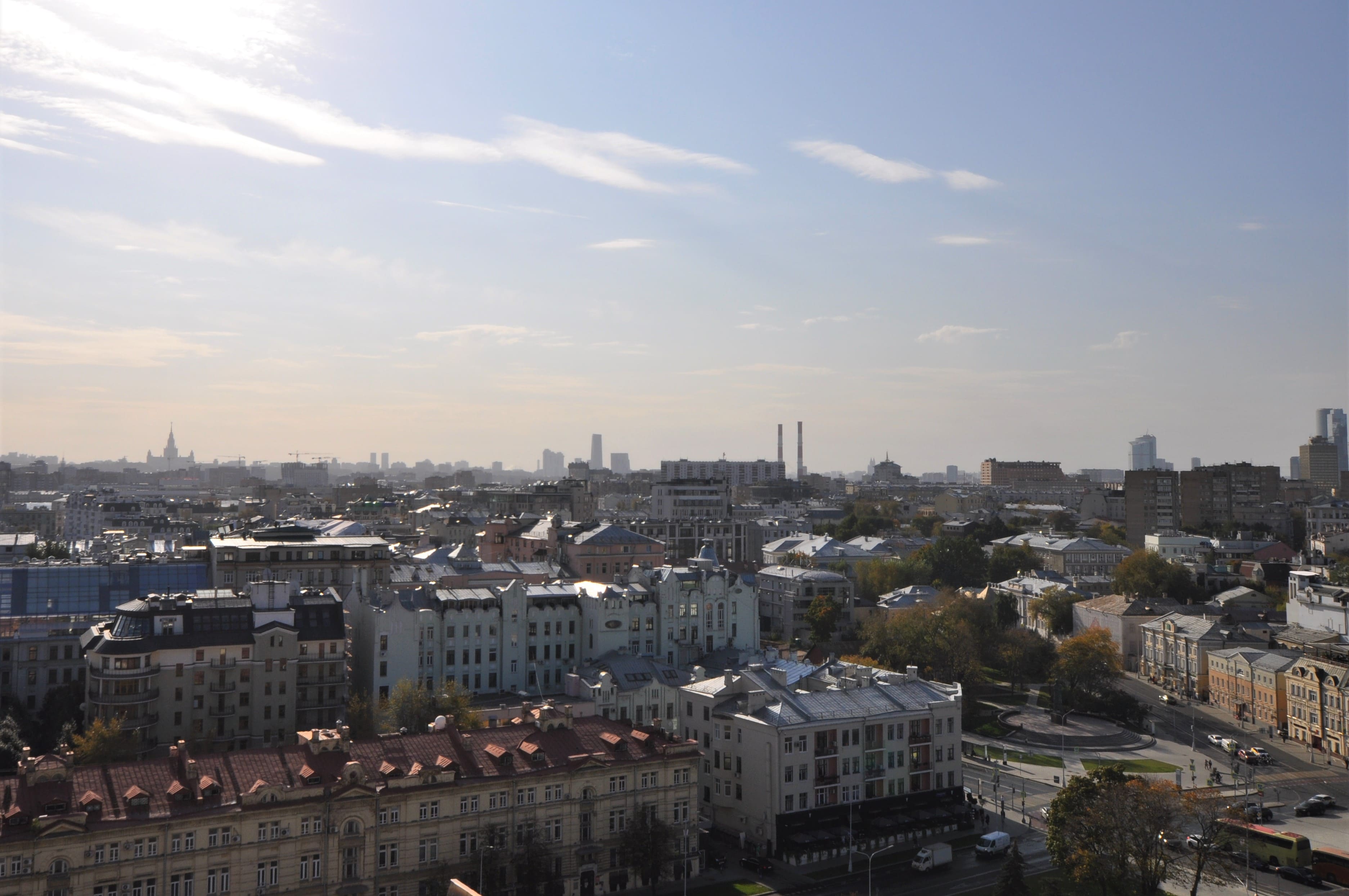 Москва, вид сверху