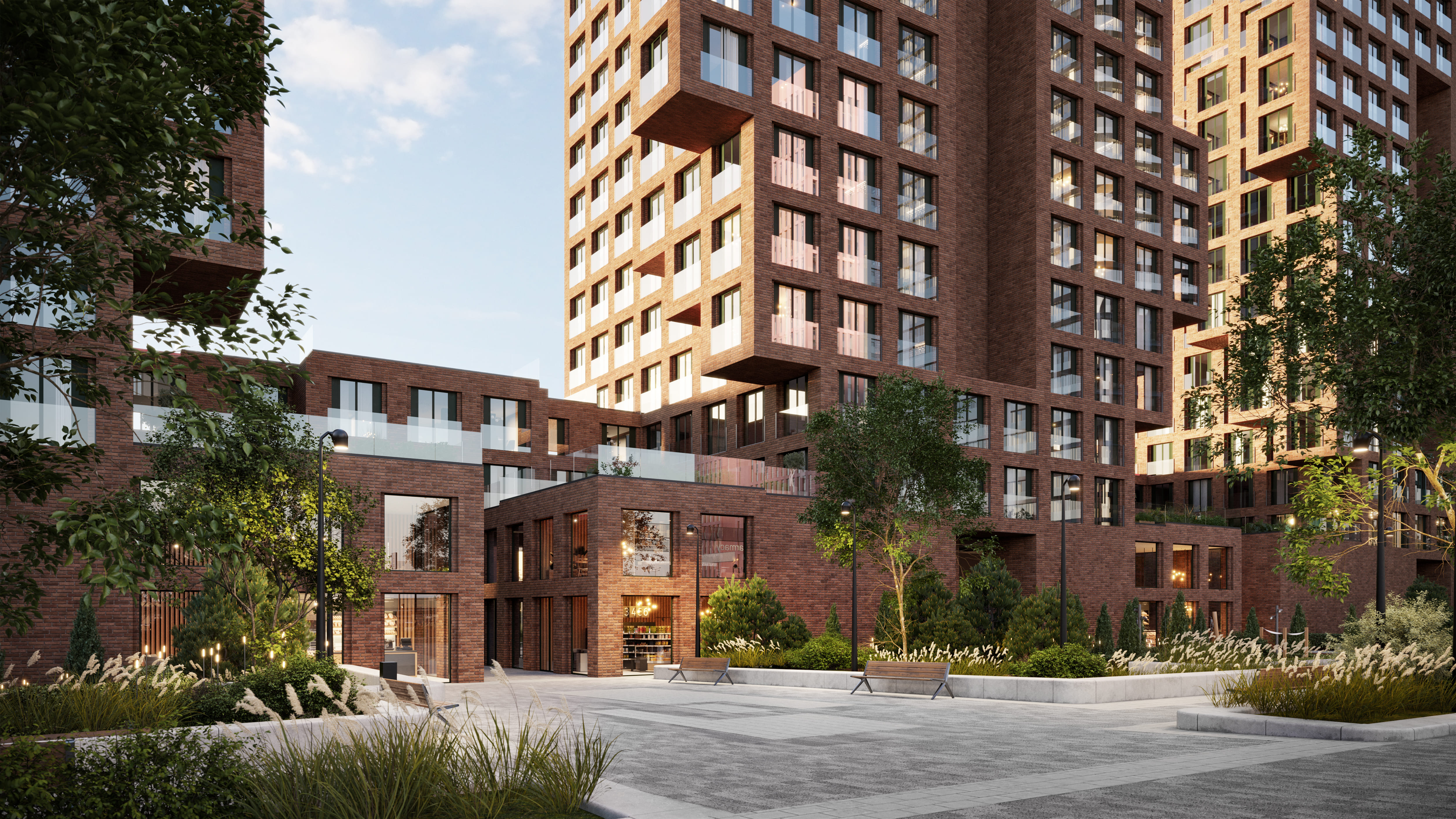 Архитектура новых клубных домов Cliff5 by City Bay станет продолжением набережной Москвы-реки