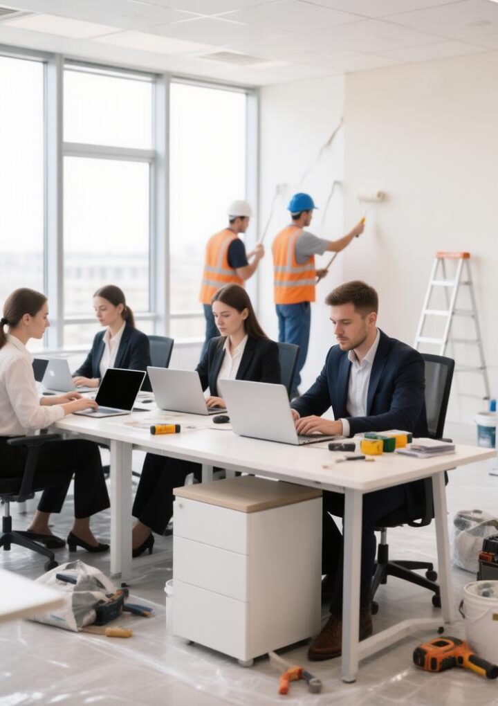 Ремонт офиса без остановки работы: как организовать обновление помещений поэтапно