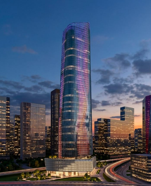 Сложность внешнего облика небоскрёба TOP TOWER в Москве-Сити была отмечена наградой «Фасад года»